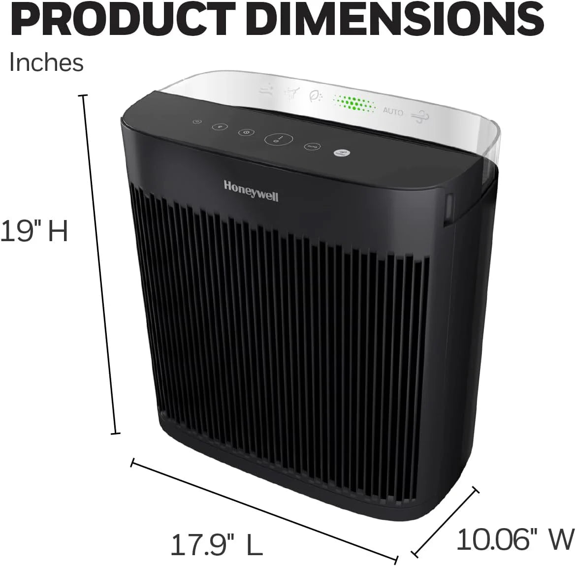 Purificatore d'aria HEPA per stanze medio-grandi da 190'