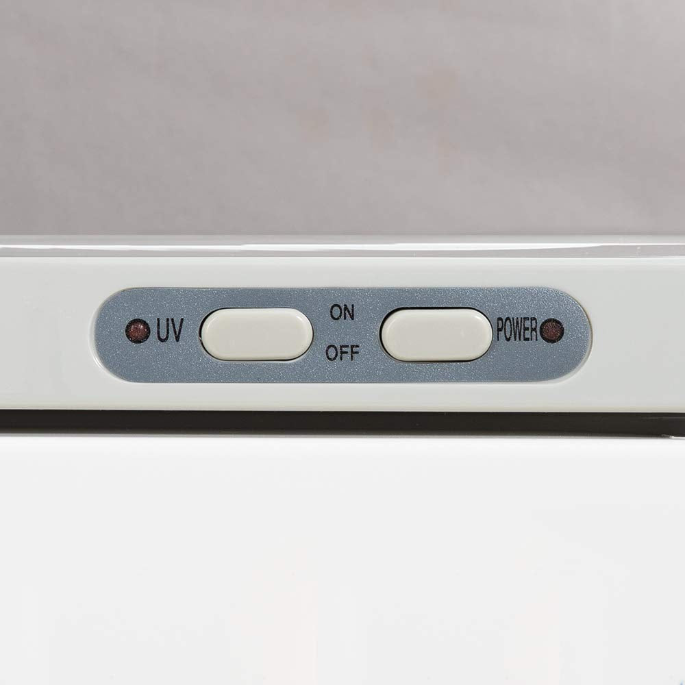 Scaldasalviette Premium, capacità extra large 23 L, due ripiani in acciaio inox, bianco