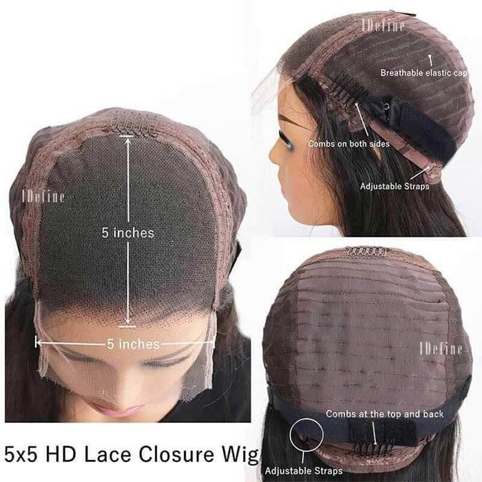 Short Curly Bob Wig With Bangs Human Hair Glueless Wigs