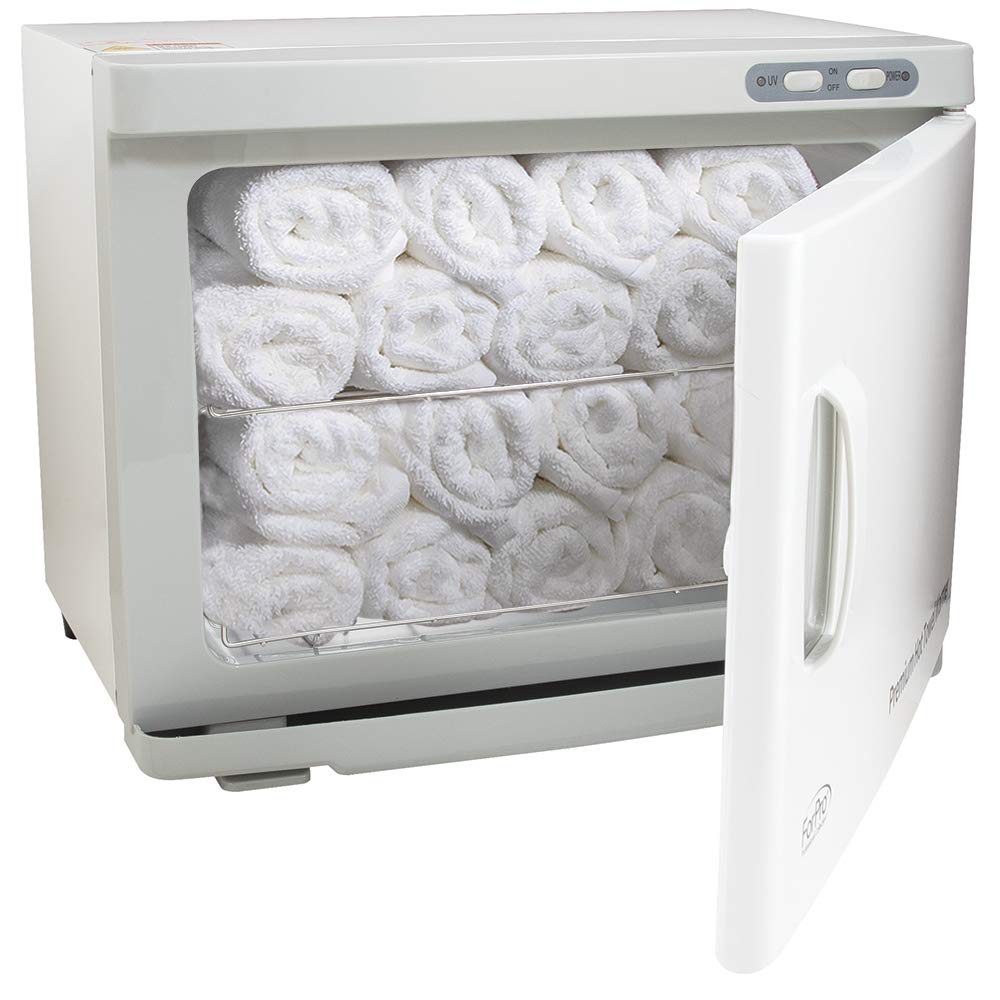 Scaldasalviette Premium, capacità extra large 23 L, due ripiani in acciaio inox, bianco