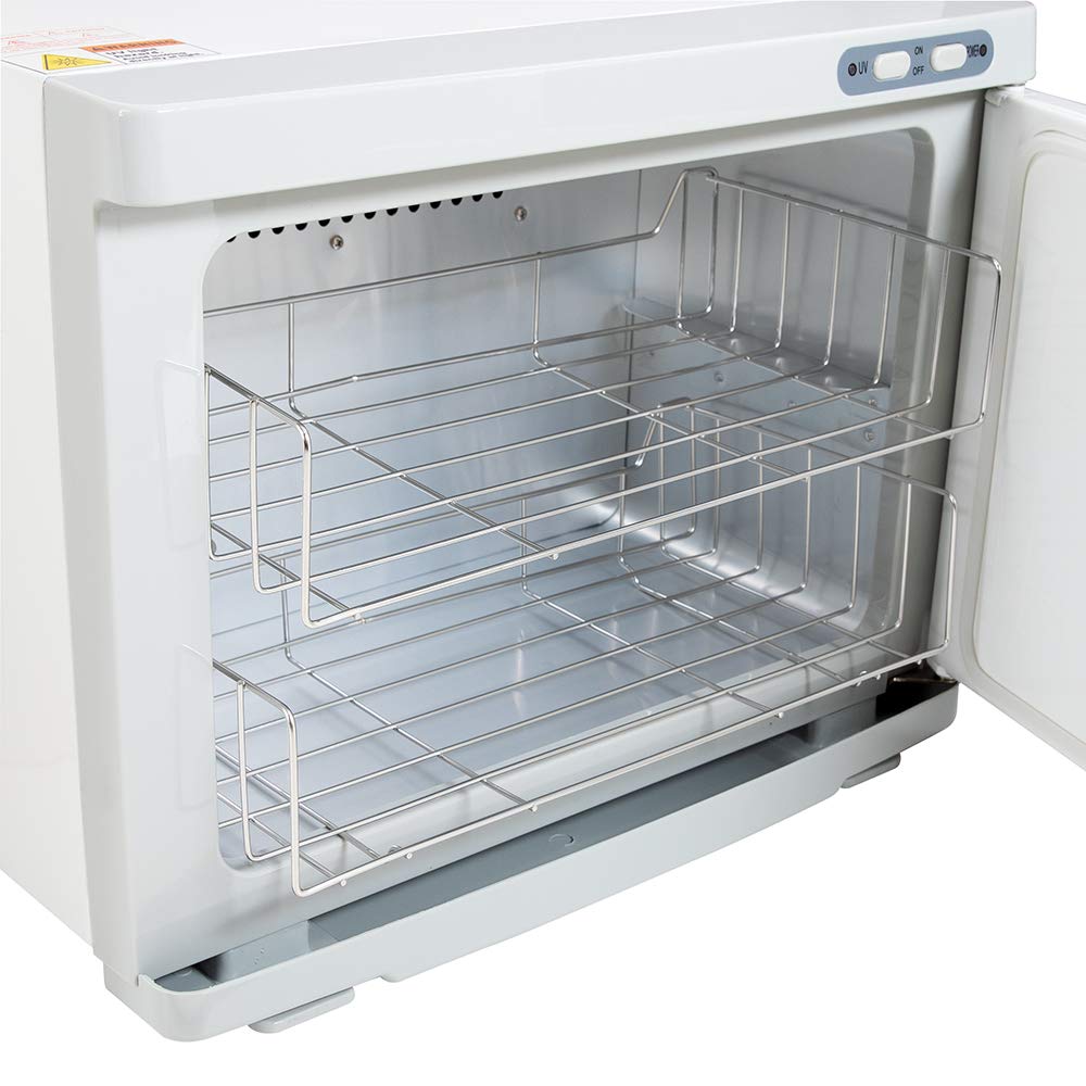 Scaldasalviette Premium, capacità extra large 23 L, due ripiani in acciaio inox, bianco