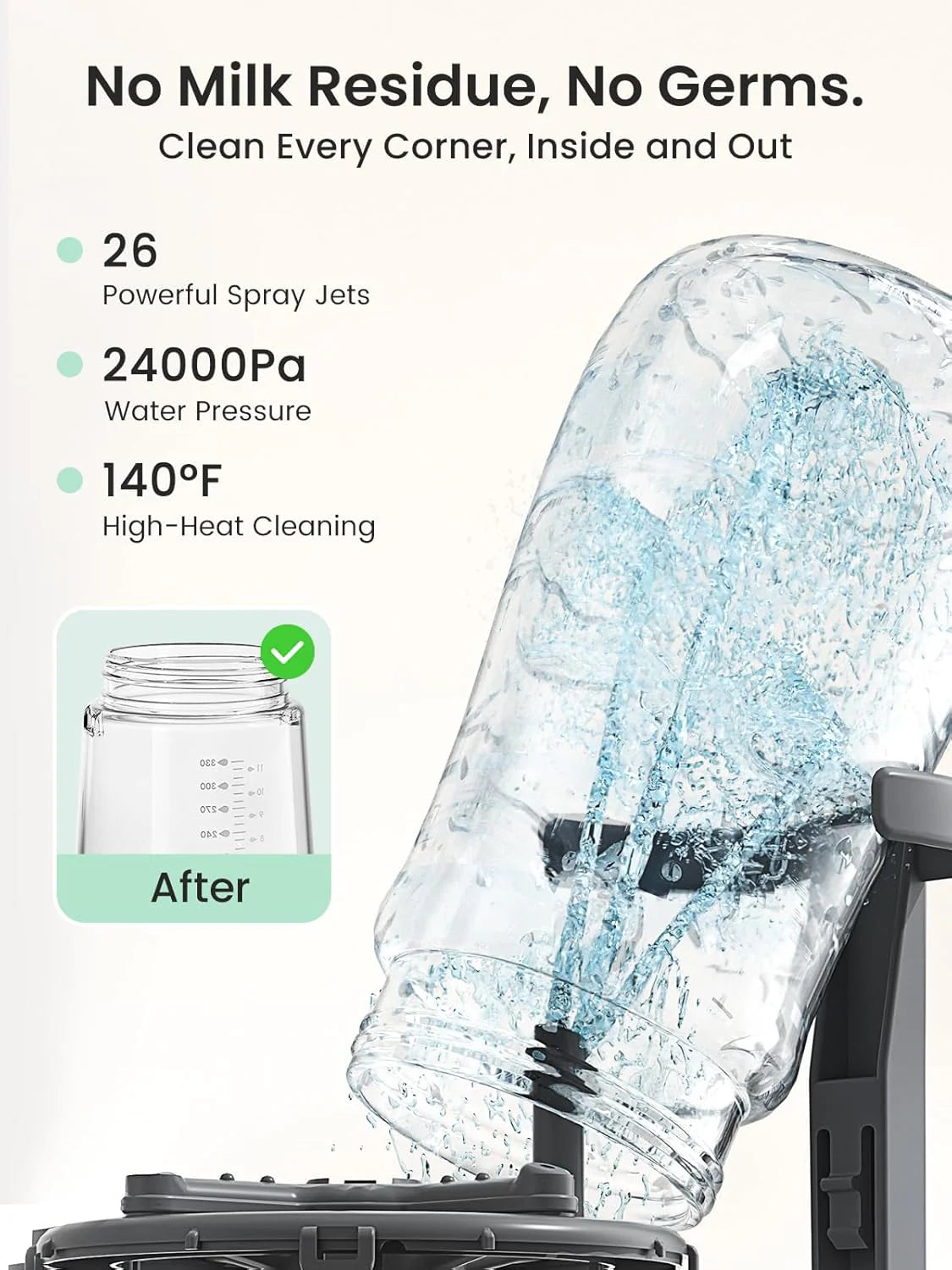 Bottle Washer Pro | Lavabiberon, sterilizzatore e asciugatrice tutto in uno | Lavabiberon