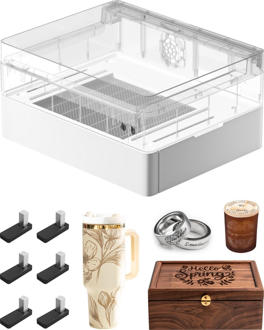 Base rialzata M1 Ultra con pannello a nido d'ape, pannello di lavoro a nido d'ape per una rapida dissipazione del calore e protezione del desktop, base rialzata preassemblata, dimensioni: 24,4" x 19,6" x 5,5"