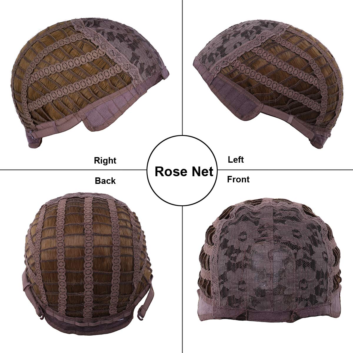Parrucche marroni per donne, parrucche corte, ricce e ondulate, parrucche sintetiche resistenti al calore, colore castano misto per ragazze