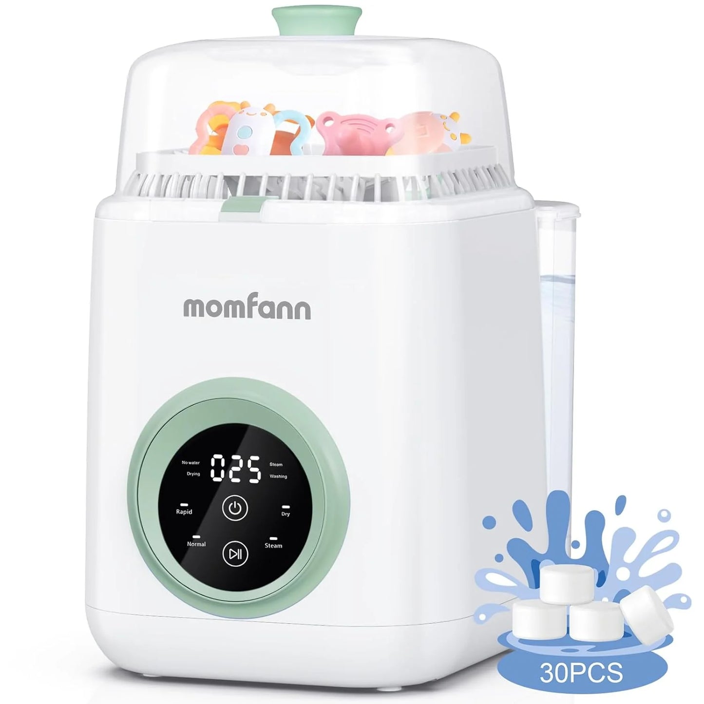 Lavabiberon - Lavaggio rapido in 19 minuti, sterilizzatore e asciugatrice, detergente tutto in uno