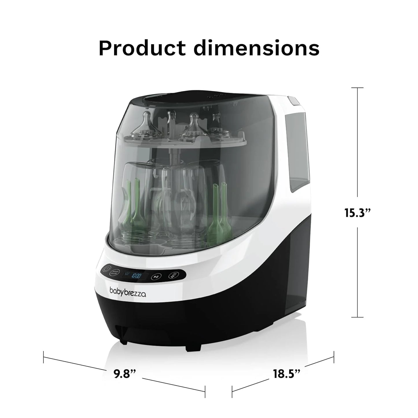 Bottle Washer Pro - Lavabiberon, sterilizzatore e asciugatrice - Tutto in uno: pulisce biberon, parti del tiralatte e bicchieri con beccuccio
