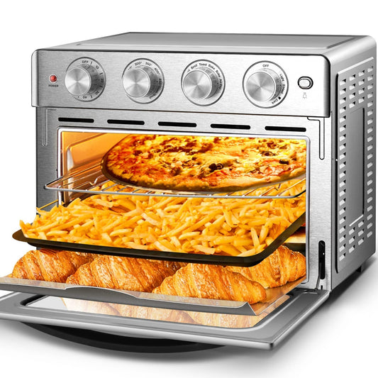 Forno tostapane combinato con friggitrice ad aria da 16 QT, forni a convezione da banco