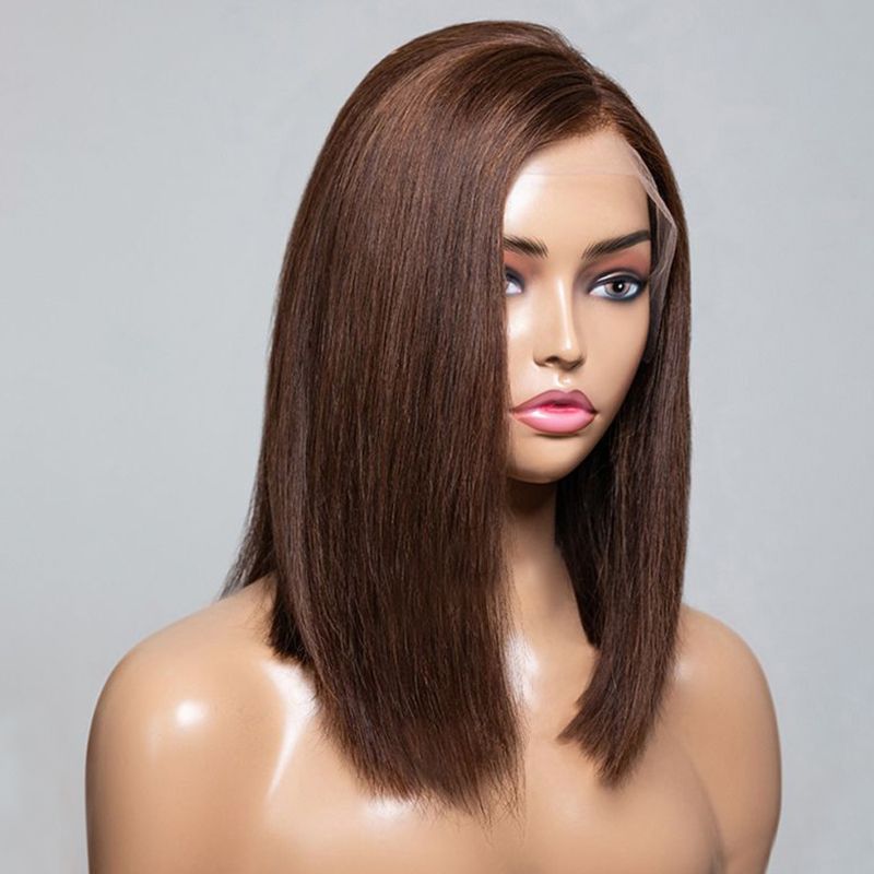 Parrucca frontale in pizzo dritto 13X4 con capelli umani