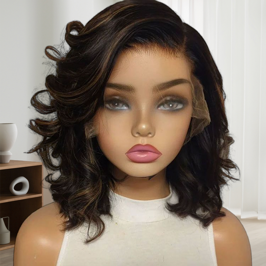Wave Side Part 13x6 Lace Front Wigs Human Hair
