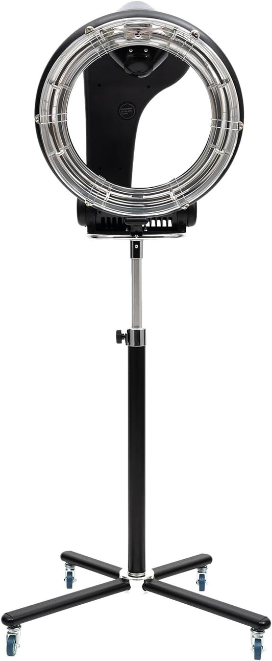 Asciugacapelli, asciugacapelli per tintura dei capelli da salone da 1200 W con tecnologia a infrarossi, 6 modalità, riscaldamento efficiente a 360 gradi, altezza regolabile, base girevole, adatto per salone e uso domestico 