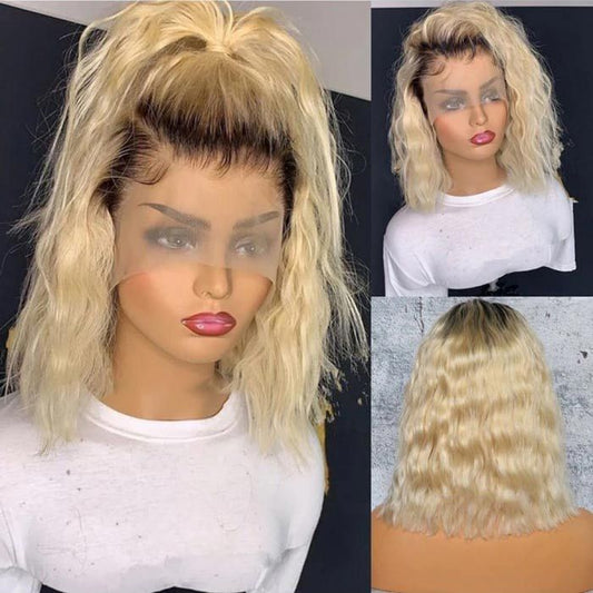 Short Wavy Shoulder Length Bob Wig Human Hair Wigs