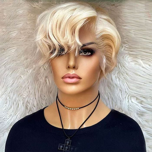 Pixie Cut Bob Wigs Lace Front Wig Human Hair