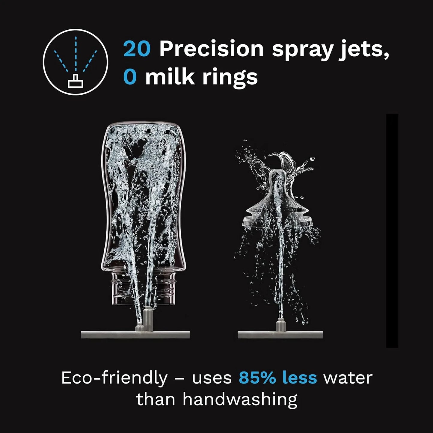 Bottle Washer Pro - Lavabiberon, sterilizzatore e asciugatrice - Tutto in uno: pulisce biberon, parti del tiralatte e bicchieri con beccuccio