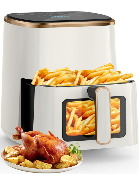 Friggitrice ad aria Airfyer da 5,3 Qt con finestra di visualizzazione