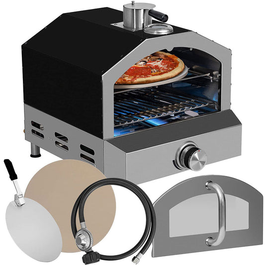 Forno per pizza a gas autorotante per esterni senza problemi